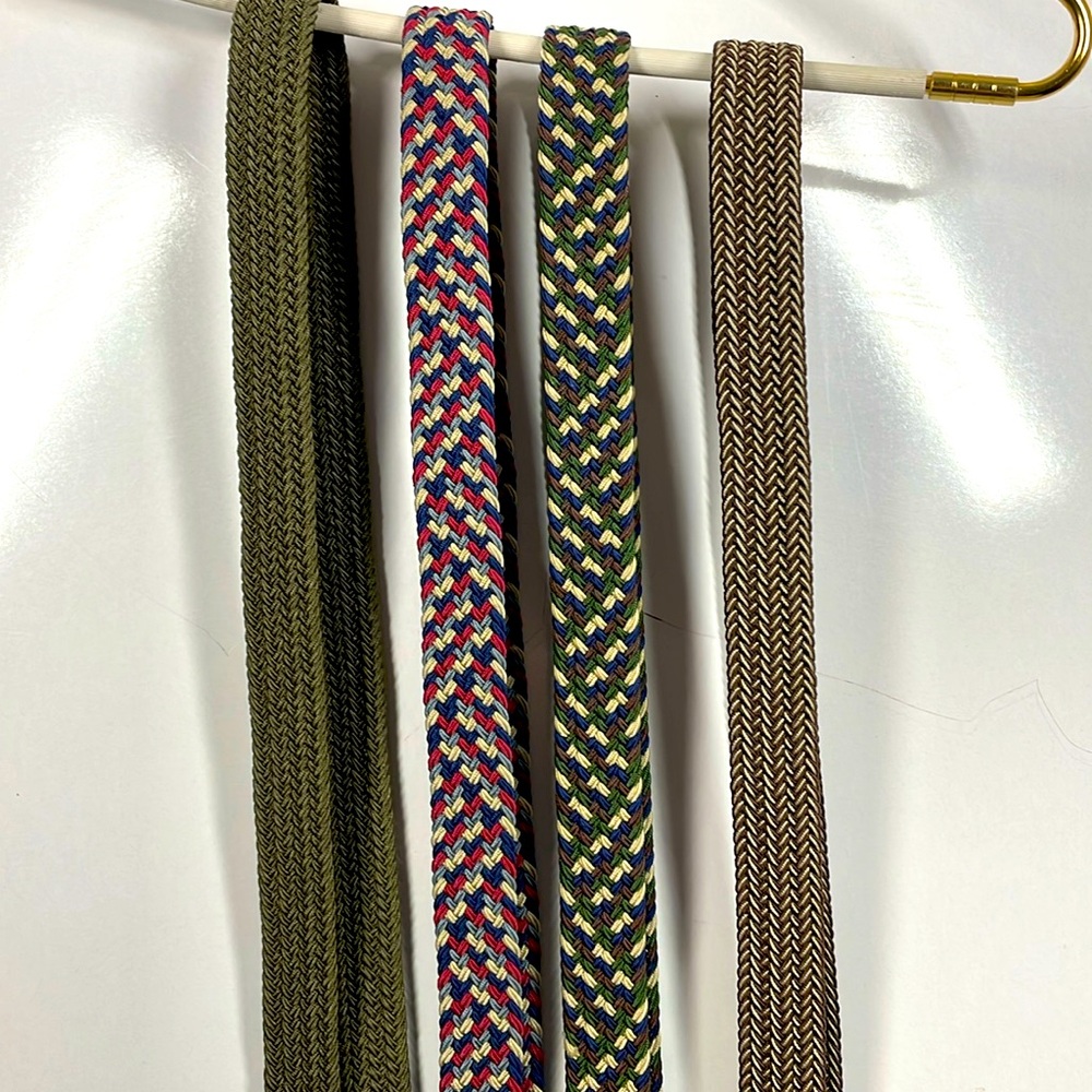 (4) Genuine Leather Stretch Belts, Style 401 Size 2XL